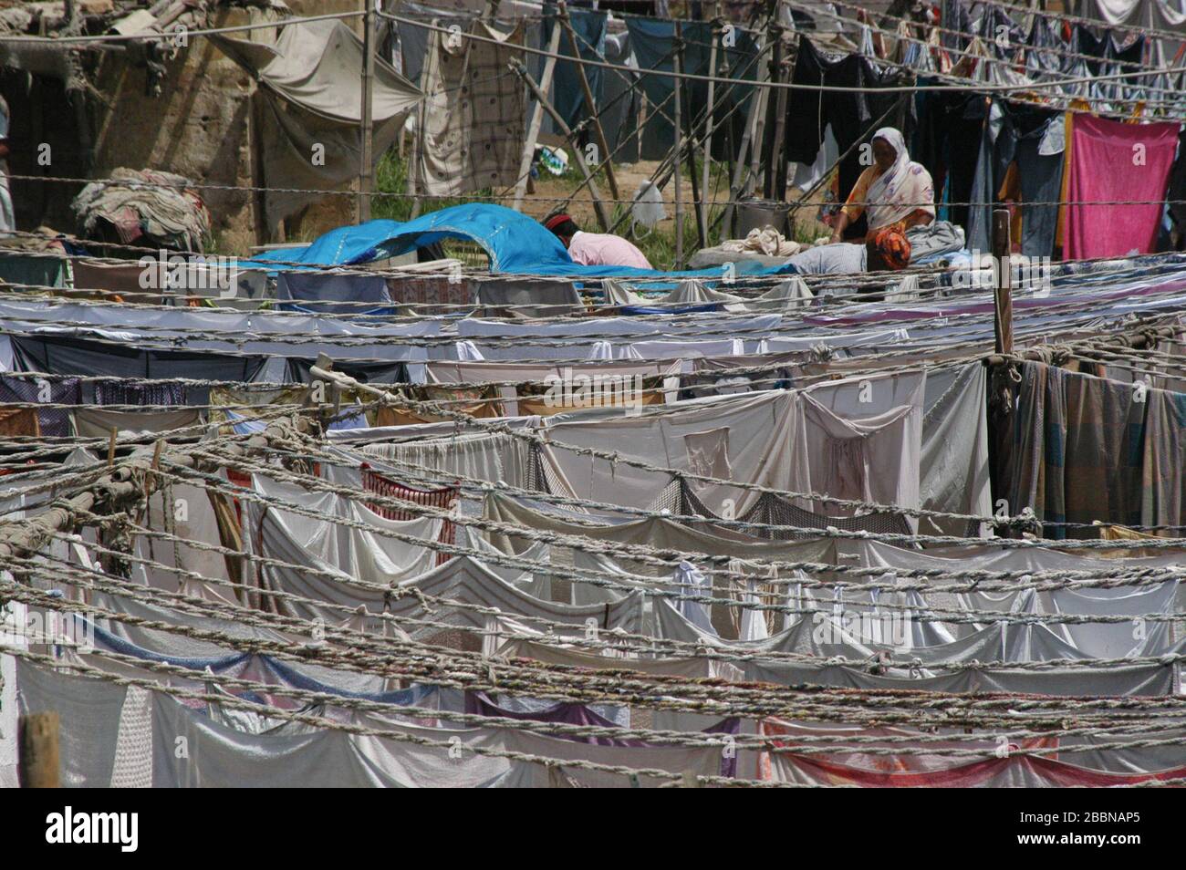 Dhobi ghat, Karachi, Pakistan Stockfoto