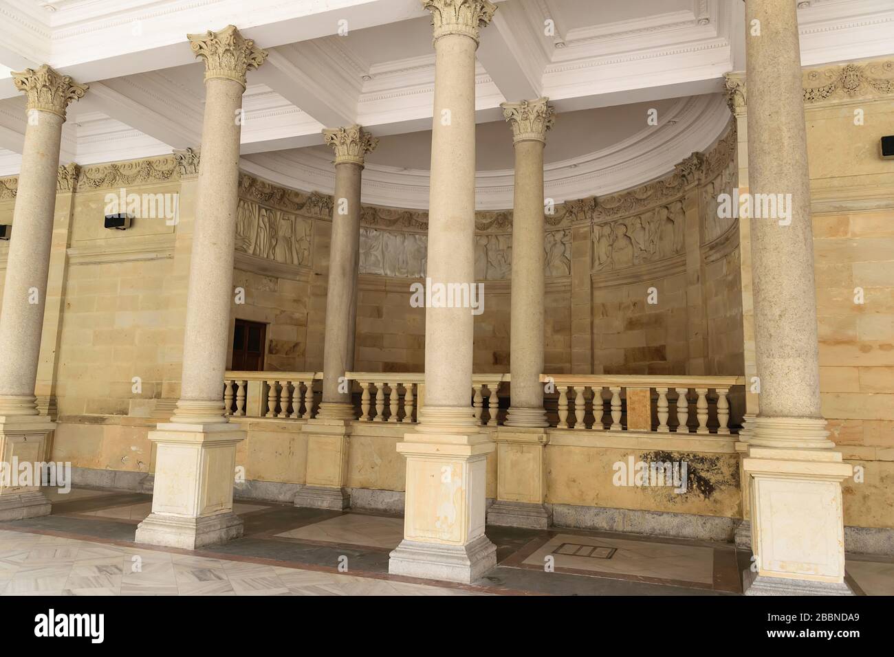 Die Mühlenkolonnade Karlsbad Tschechien Stockfoto