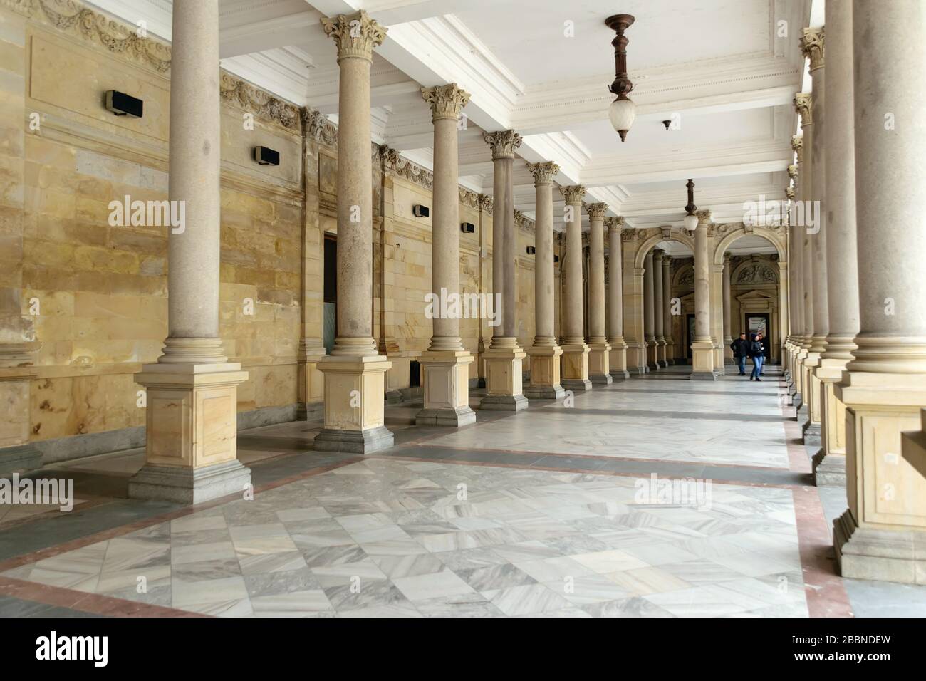 Die Mühlenkolonnade Karlsbad Tschechien Stockfoto