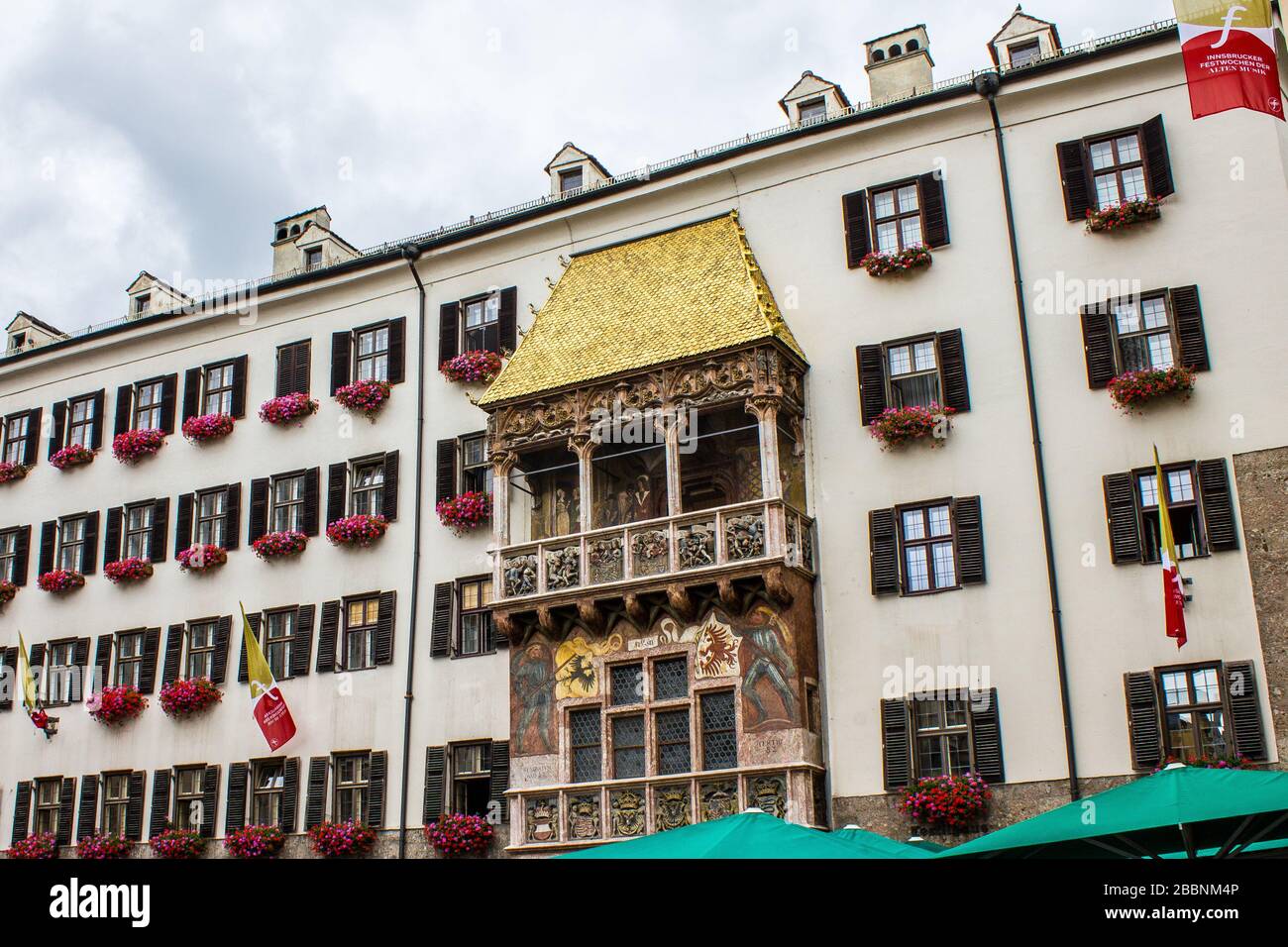 Goldenes Dach in der Altstadt von Innsbruck, Österreich Stockfotografie