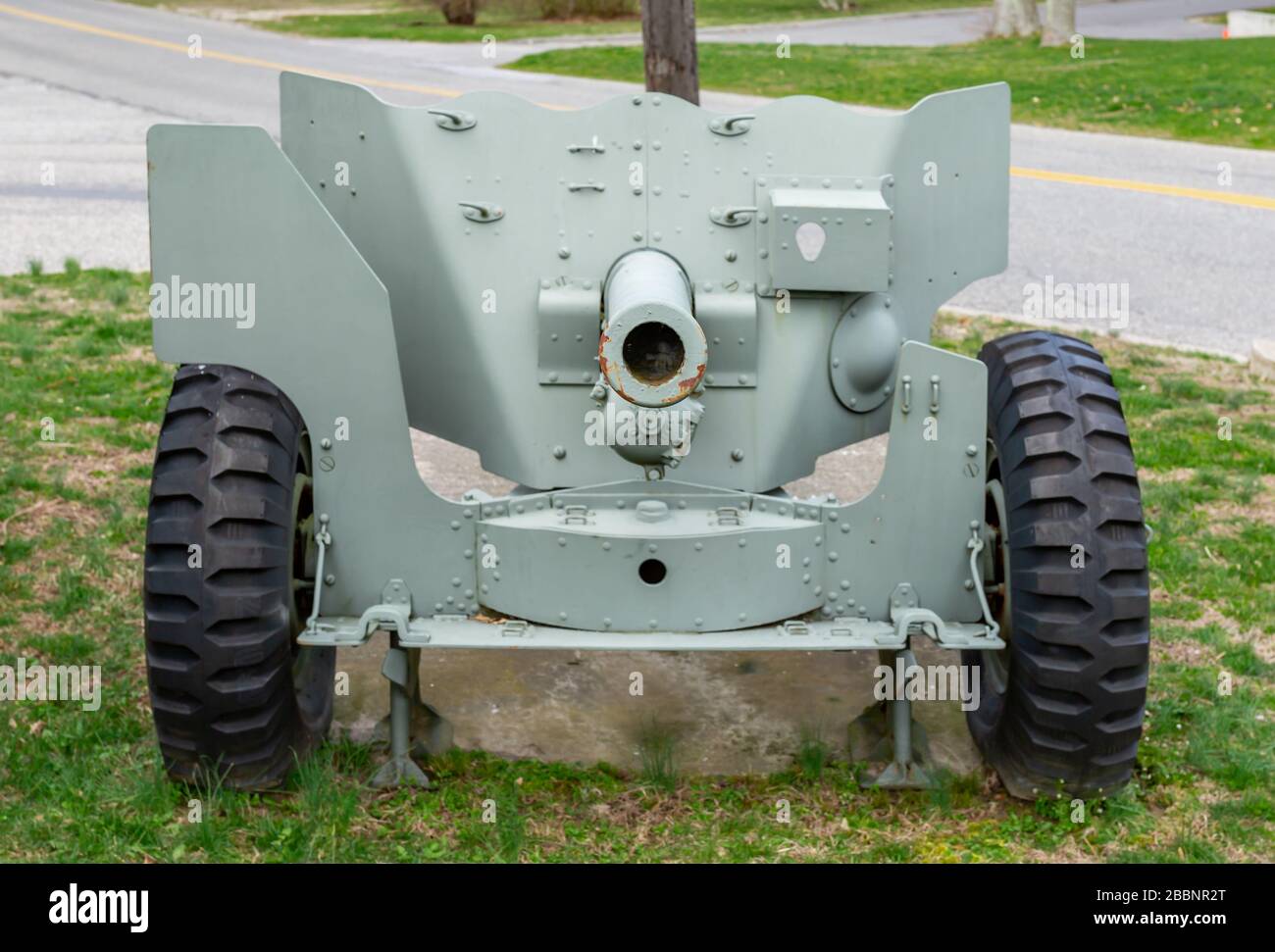 Artillerie in Shelter Island, NY Stockfoto