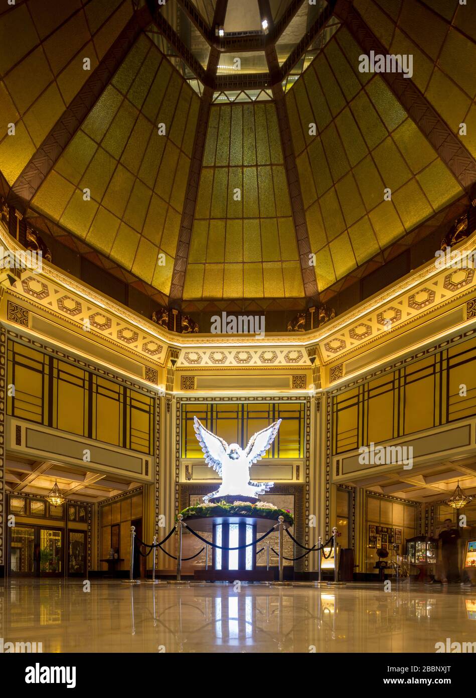 Lobby, The Fairmont Peace Hotel, Shanghai, China Stockfoto