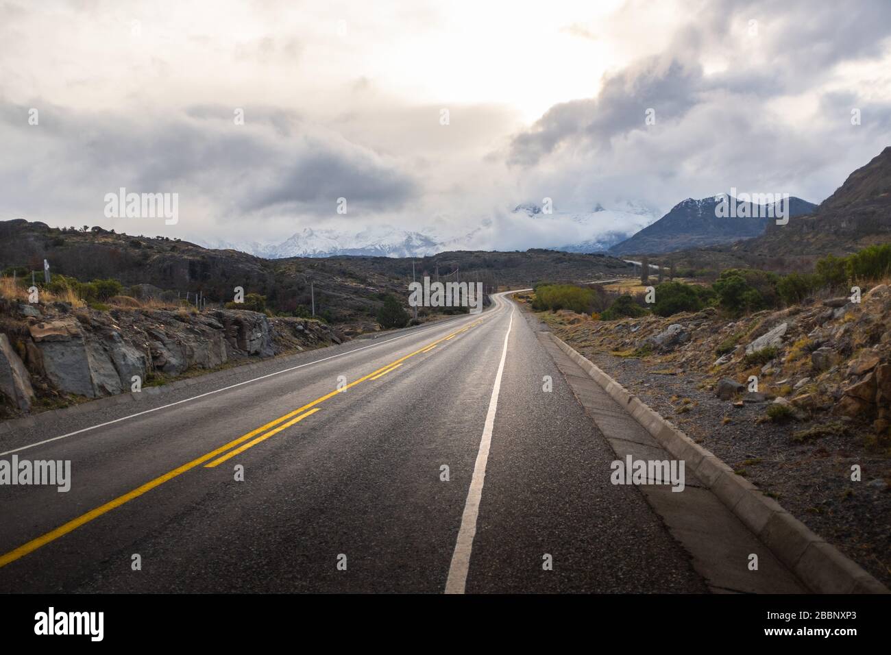 Carretera Austral, die wichtigste Autobahn auf der patagonie Stockfoto