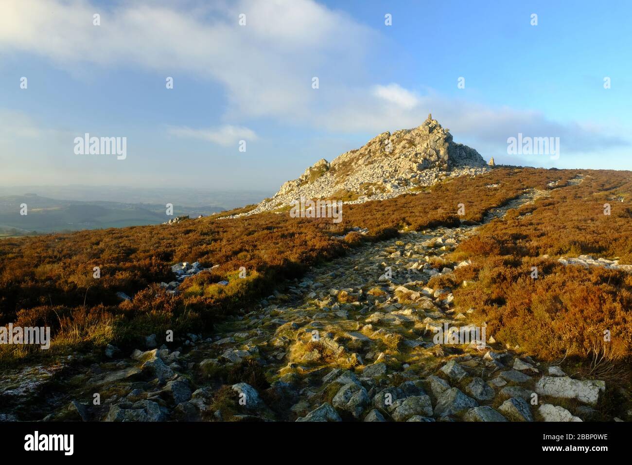 Stiperstones in Shropshire; Großbritannien Stockfoto