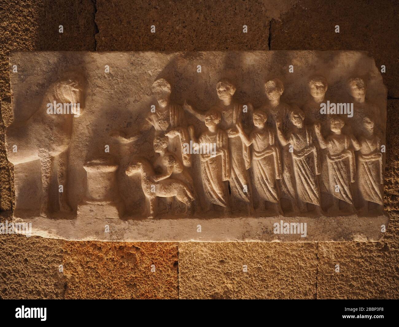 Votiventlastung von Ammoti Afantou, ca. 100 v. Chr., Archäologisches Museum, Rhodos-Altstadt, Rhodos, Dodekanes-Inseln, Griechenland, Europa Stockfoto