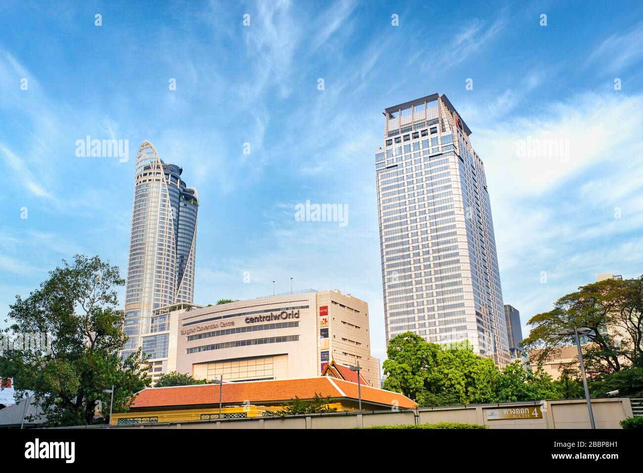 Der sechstgrößte Einkaufskomplex der Welt CentralWorld, Bangkok, Thailand. Stockfoto