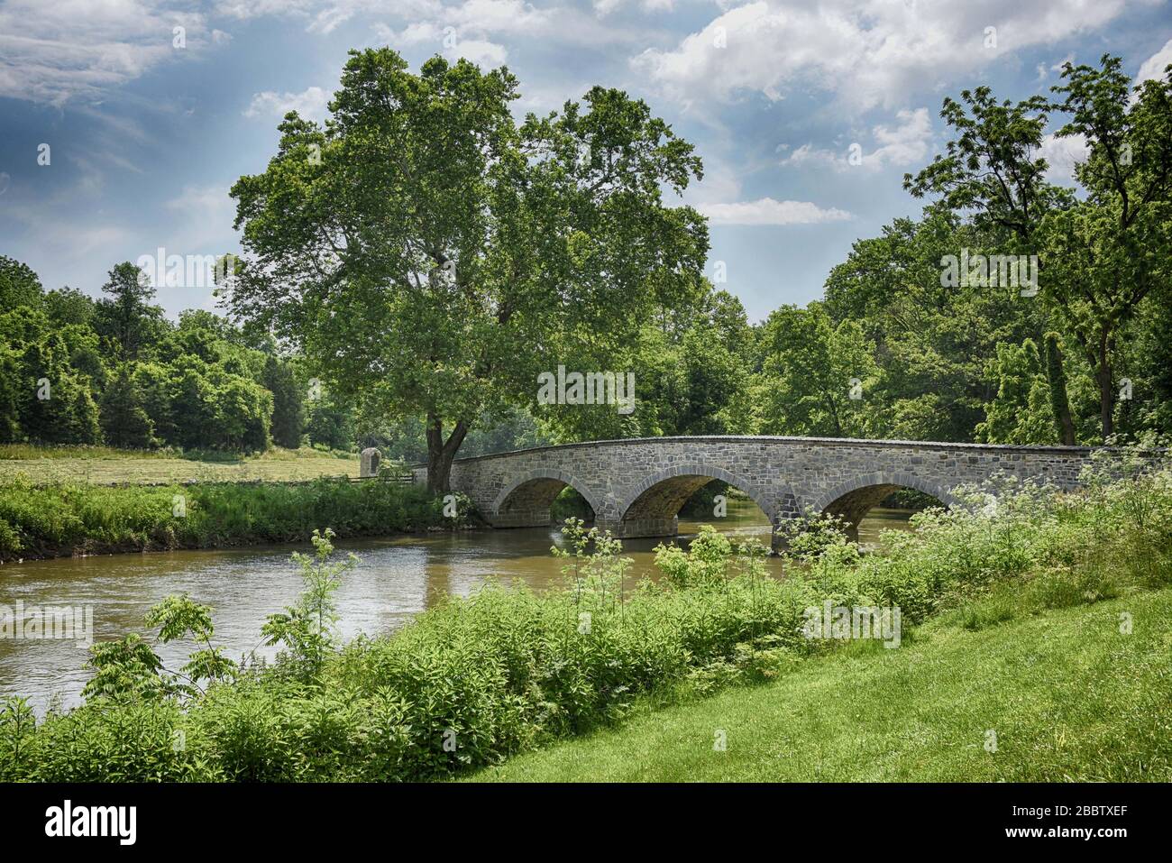 Burnside Bridge, Antietam Battlefield, Sharpsburg, MD Stockfoto