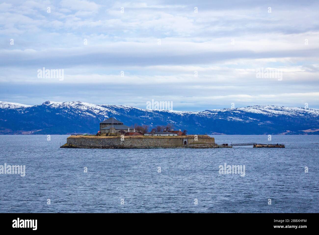 Munkholmen die Monks Insel in der Nähe von Trondheim Stockfoto