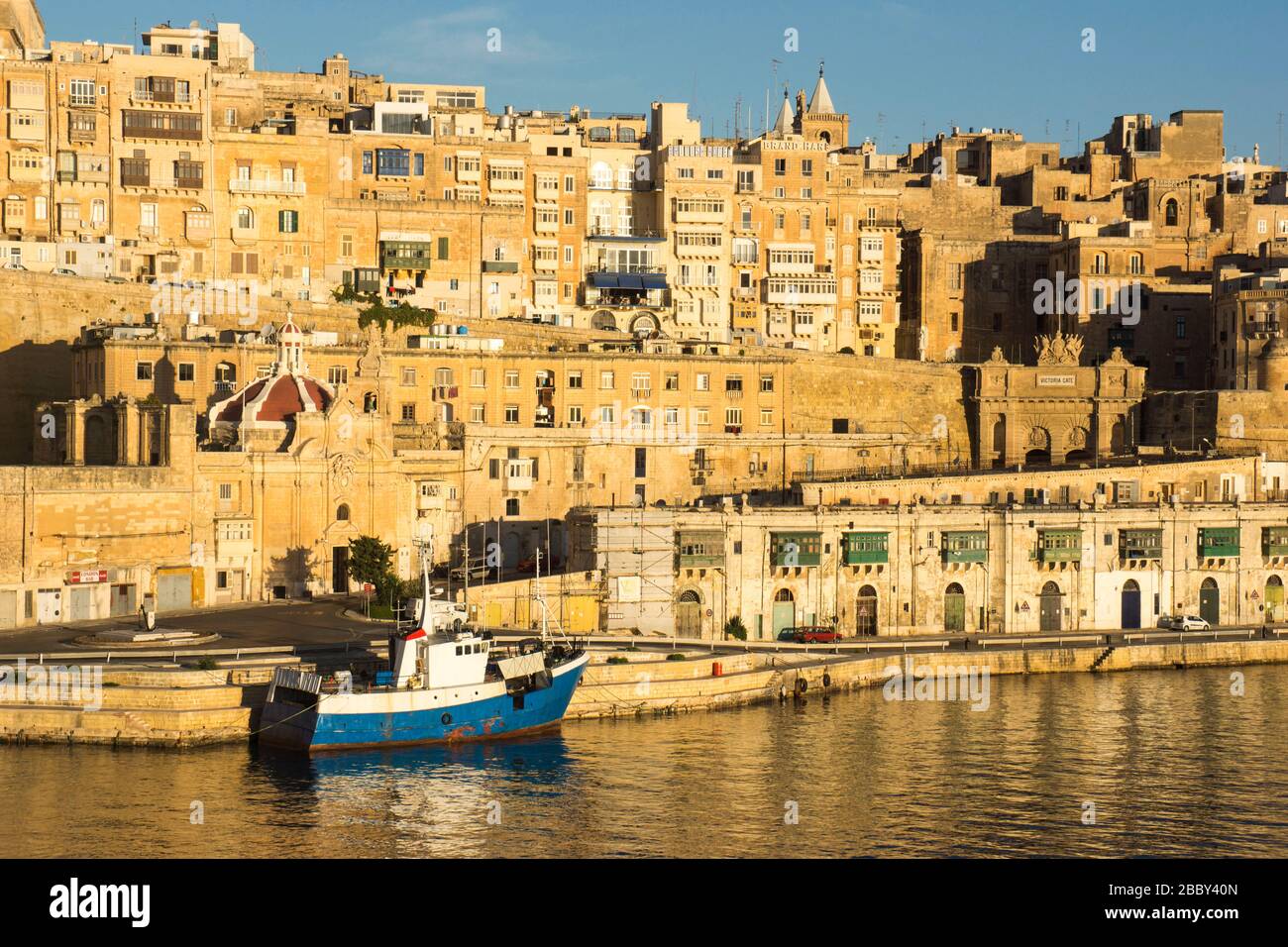 Grand Harbour Valletta Malta Stockfoto