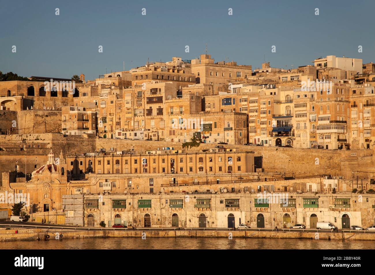 Grand Harbour Valletta Malta Stockfoto
