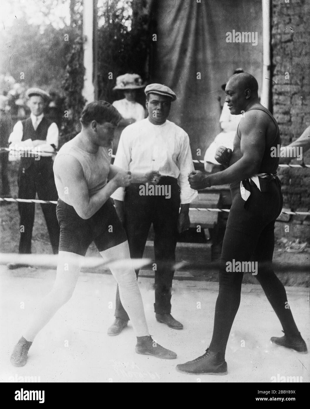 Marty Cutler, Burns, Jack Johnson Ca. 1910-1915 Stockfoto