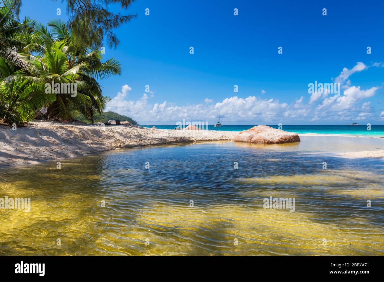 Exotischen tropischen Strand Stockfoto