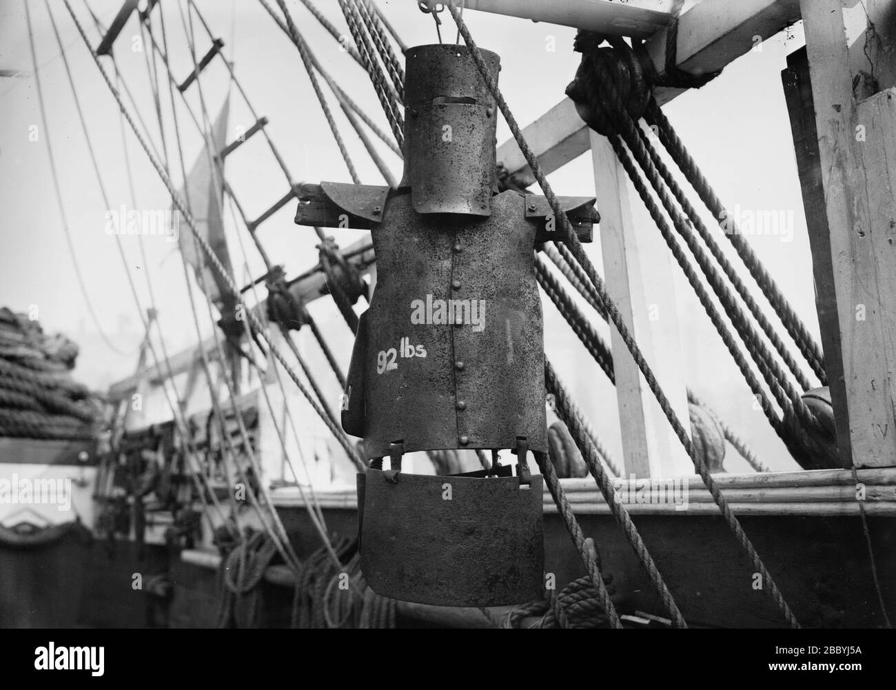 Eiserne Jacke auf dem Sträflingsschiff Success Ca. 1910-1915 Stockfoto