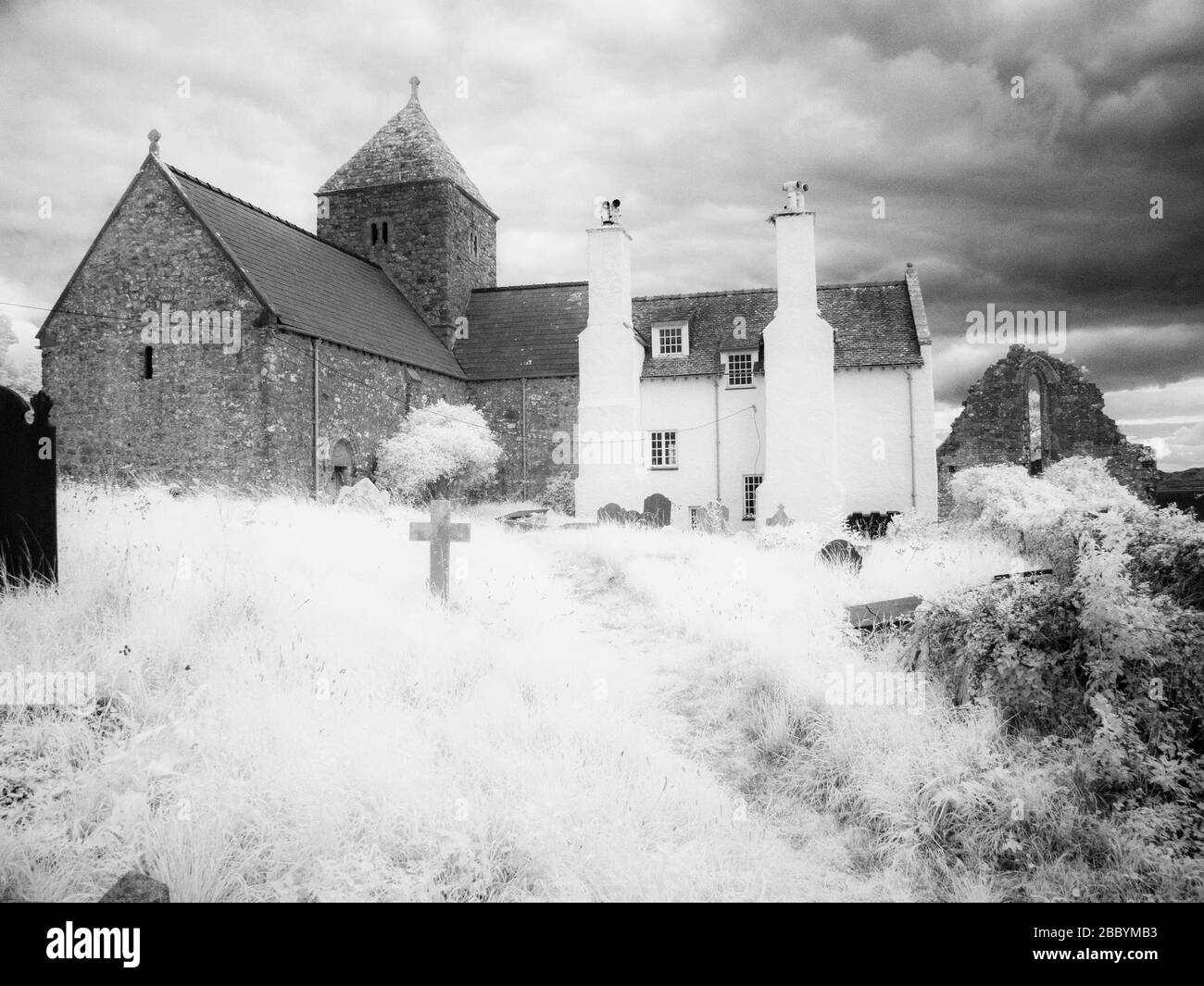 Penmon Priory Church Stockfoto