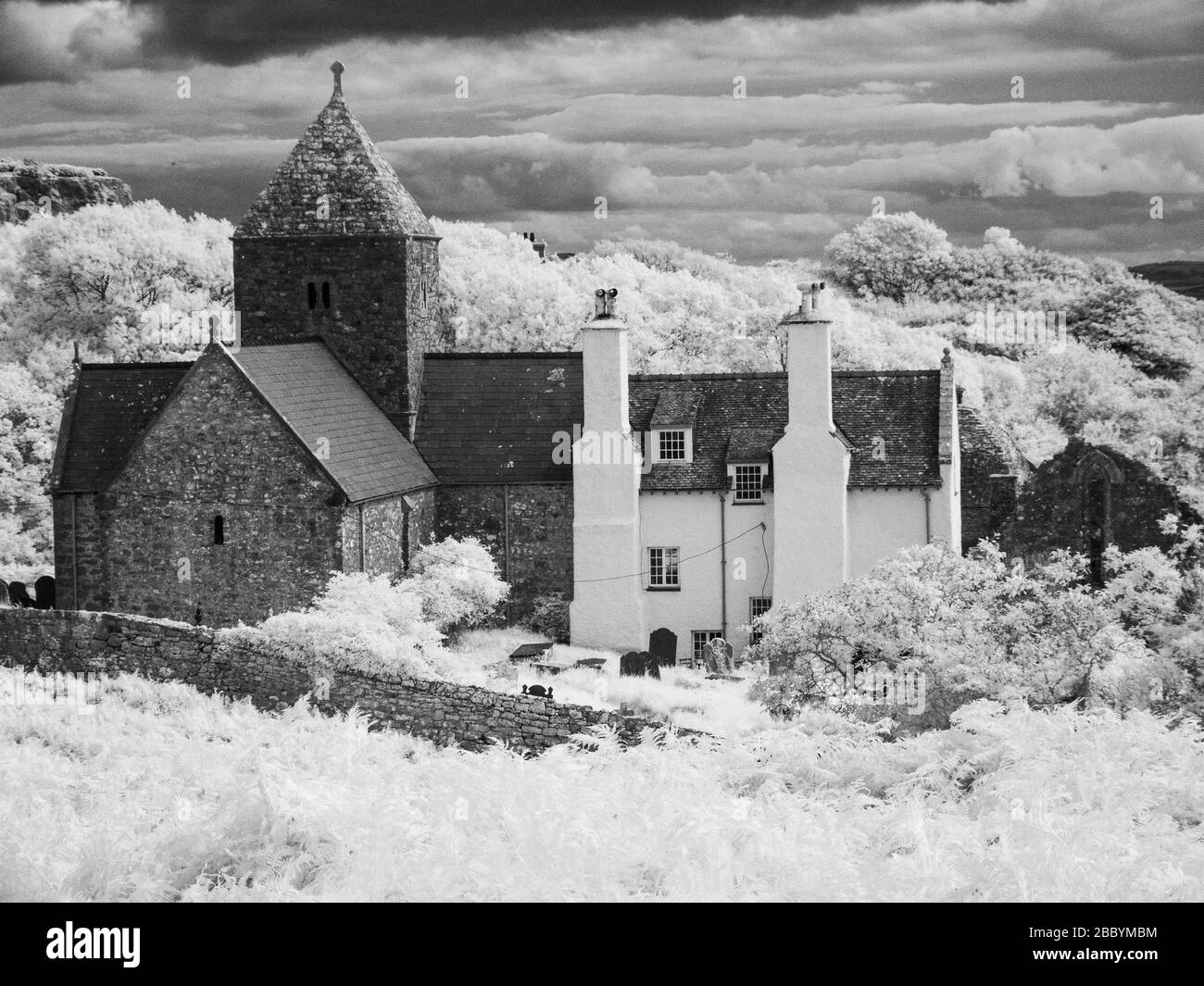 Prioratskirche Penmon Stockfoto