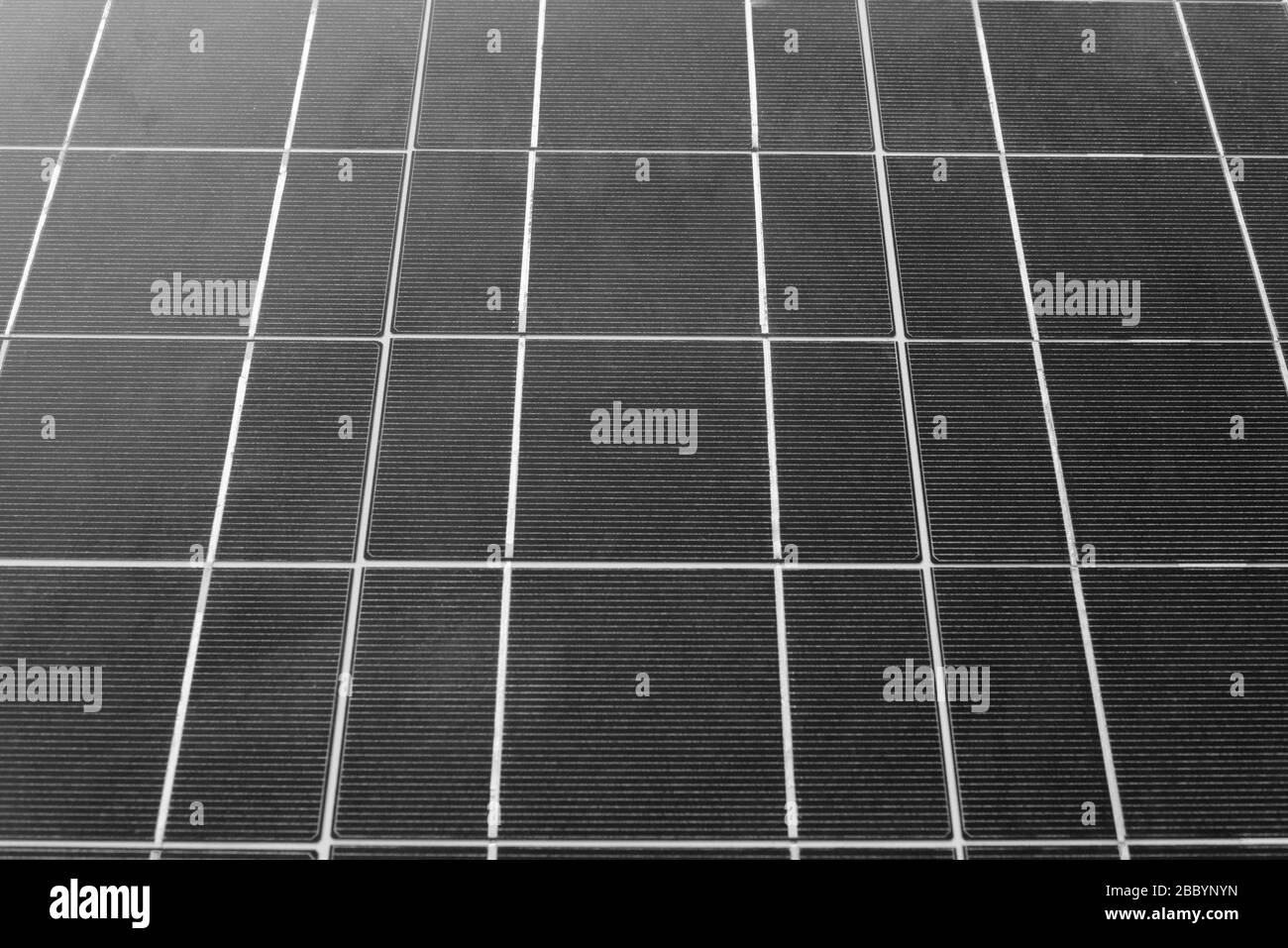Das Solarmodul. Photovoltaische Energie von der Sonne. Stockfoto