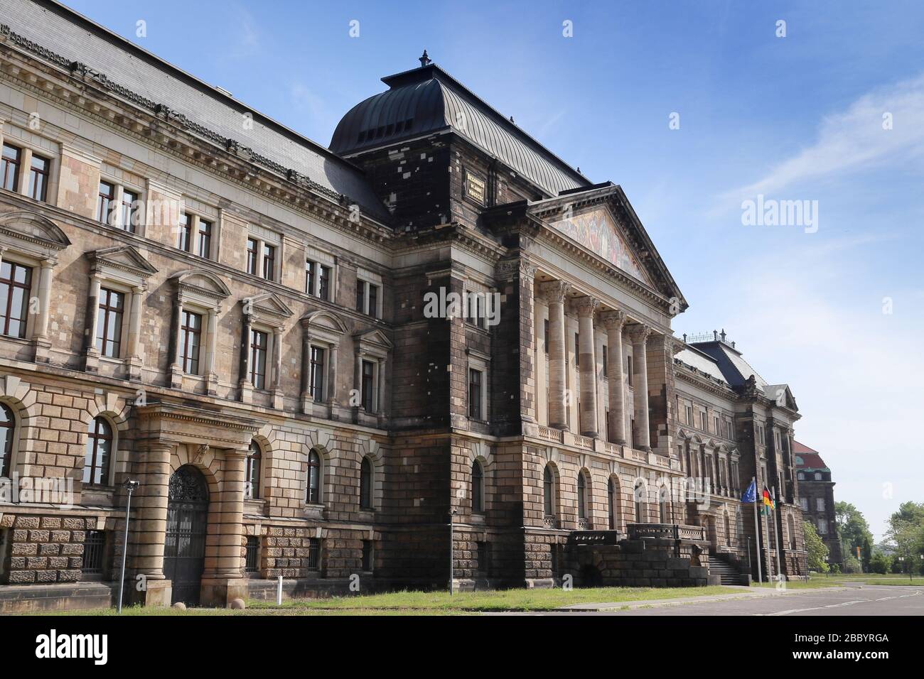 Dresden Stadt in Deutschland. Sachsen Ministerium für Finanzen. Stockfoto