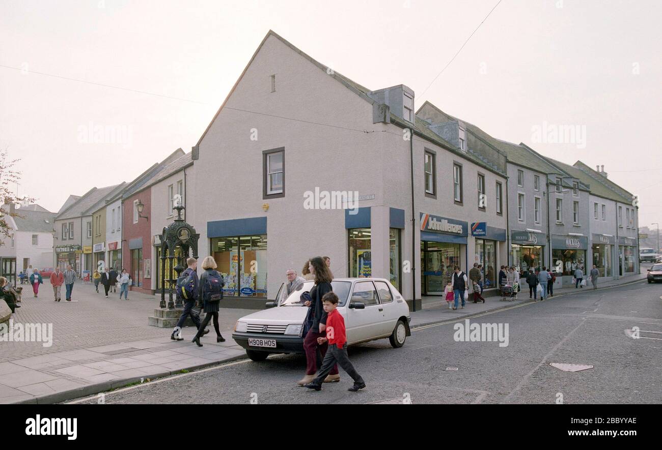 1994, Stranraer Town Center, South West Scotland, Großbritannien Stockfoto