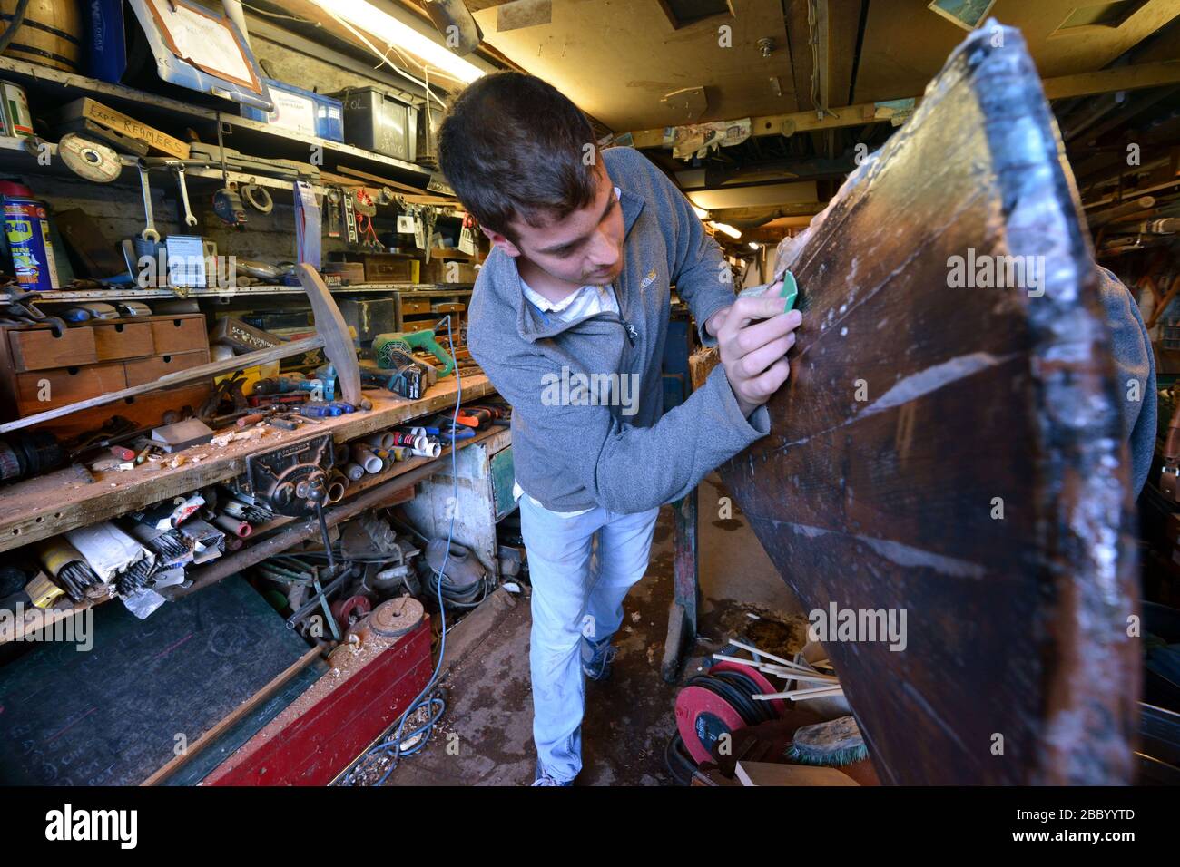 Richmond Bridge Bootshäuser, Richmond, London, Großbritannien Stockfoto Richmond Bridge Bootshäuser, Richmond, London, Großbritannien Stockfoto