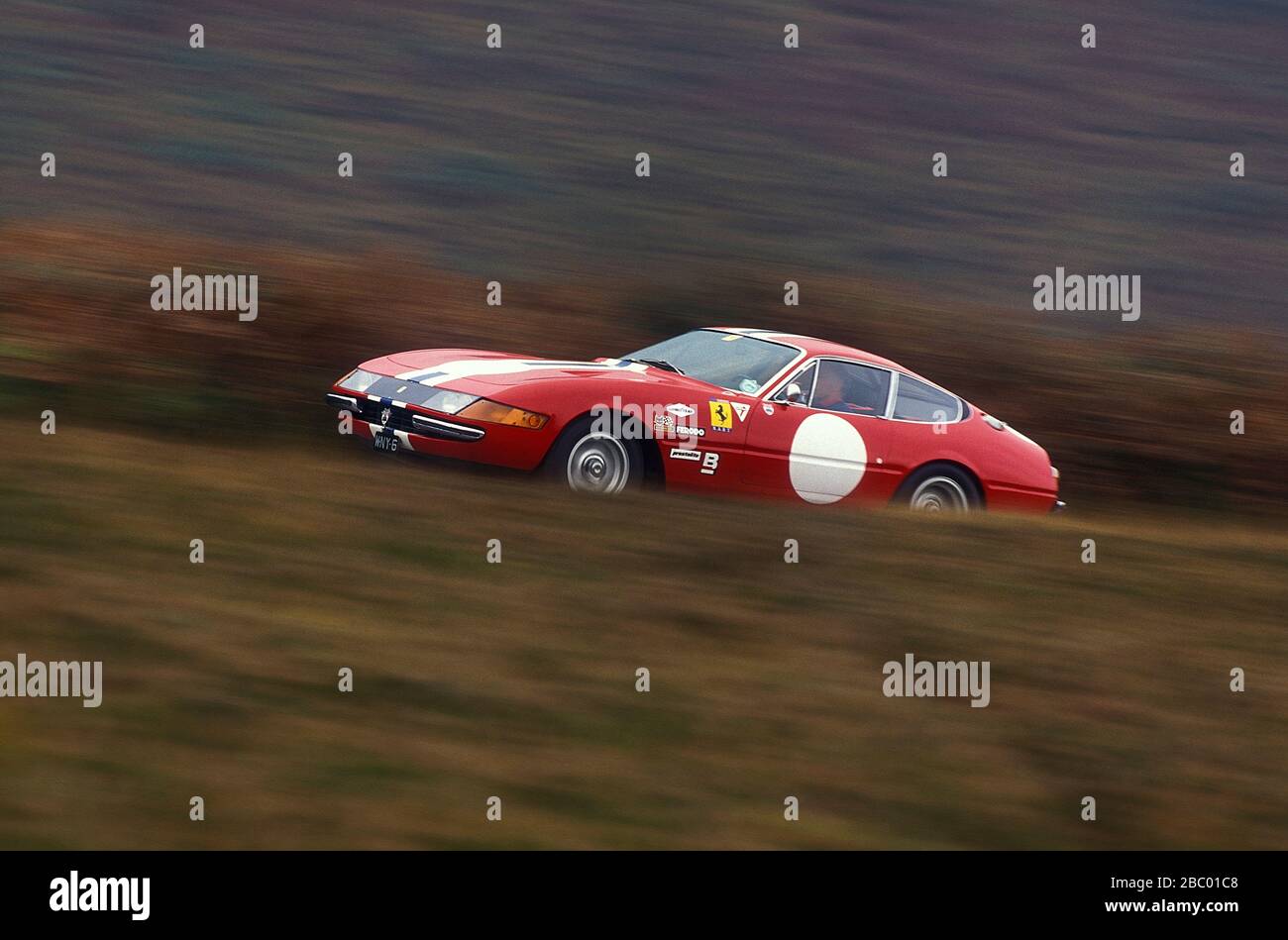 1971 Red Ferrari 365 GTB/4 Daytona Gruppe 4 N.A.R.T.car. Stockfoto