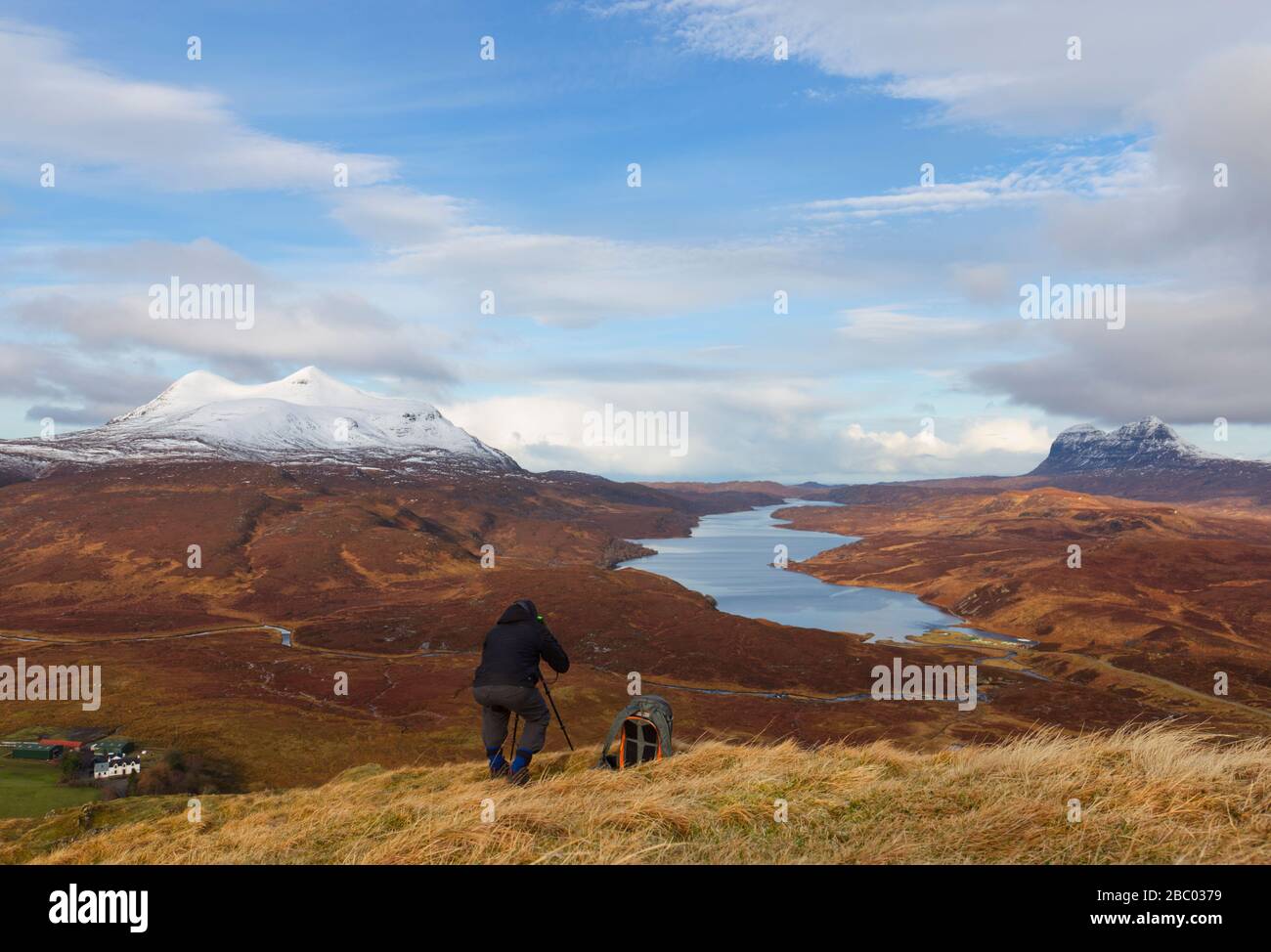 Outdoor-Fotograf in Wester Ross, Highland Scotland Stockfoto
