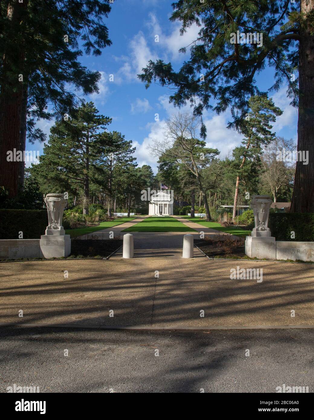 Der US-Friedhof und die Gedenkstätte in Brookwood in Surrey Stockfoto