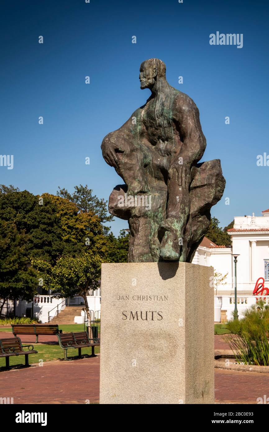 Südafrika, Kapstadt, Company's Garden, Statue von Jan Smuts von Sydney Harpley Stockfoto