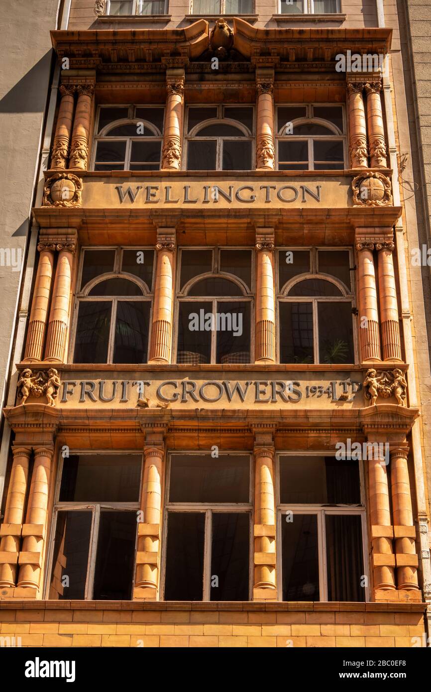 Südafrika, Kapstadt, Longmarket Street, das enge Gebäude der Wellington Fruit Growers Edwardian Stockfoto