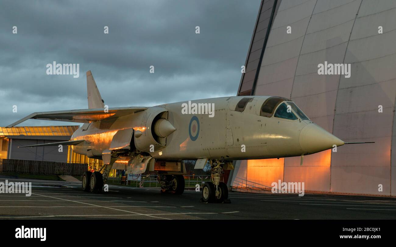 Tactical Strike and Reconnaissance 2 Aircraft (TSR2) im RAF Cosford Museum Stockfoto