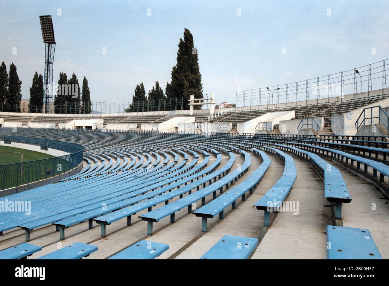 SK Slovan Bratislava Fußballplatz, Tehelne Pole, Bratislava, Slowakei Stockfoto