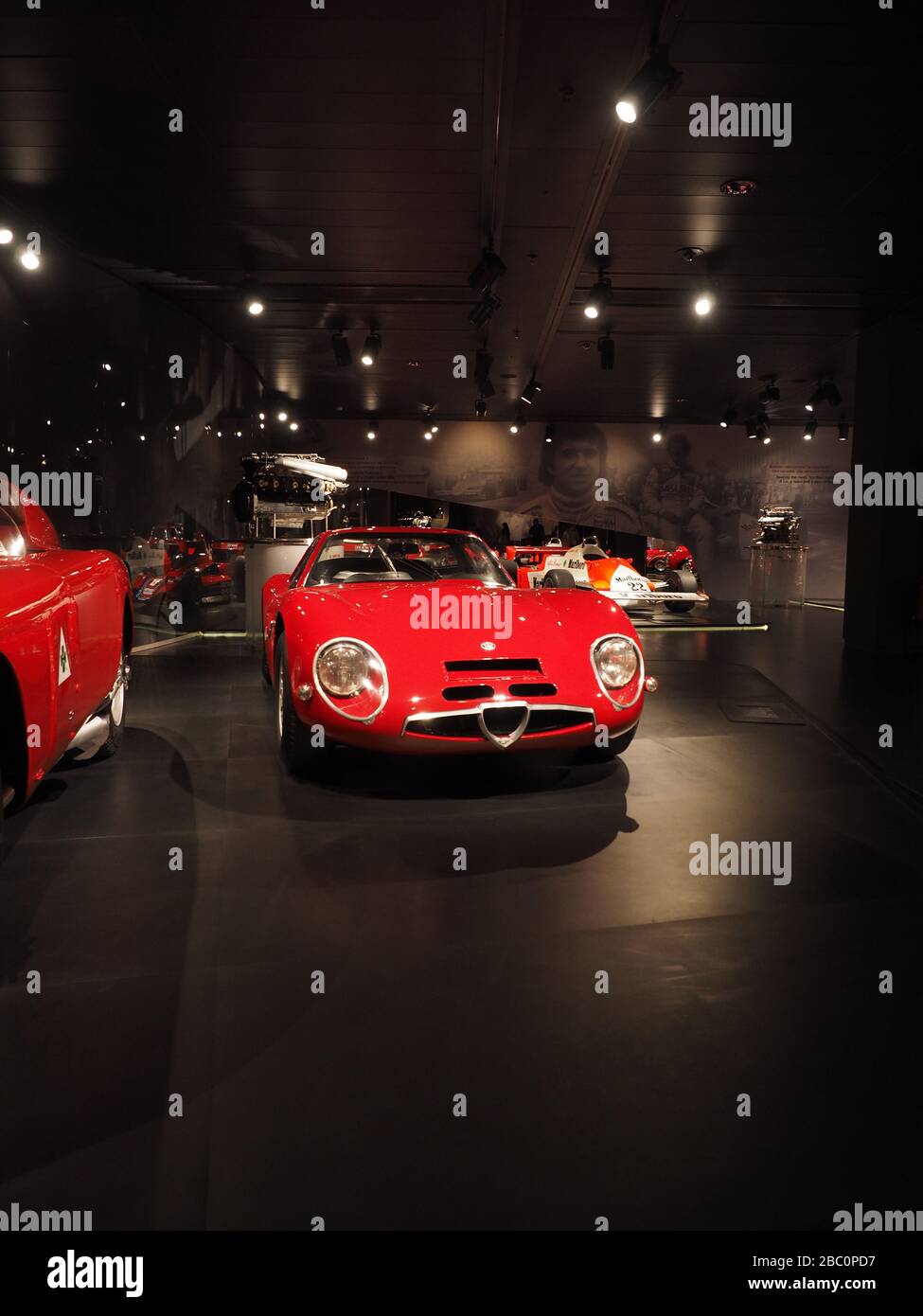 Alfa Romeo-Museum, Arese, Mailand, Lombardei, Italien, Europa Stockfoto