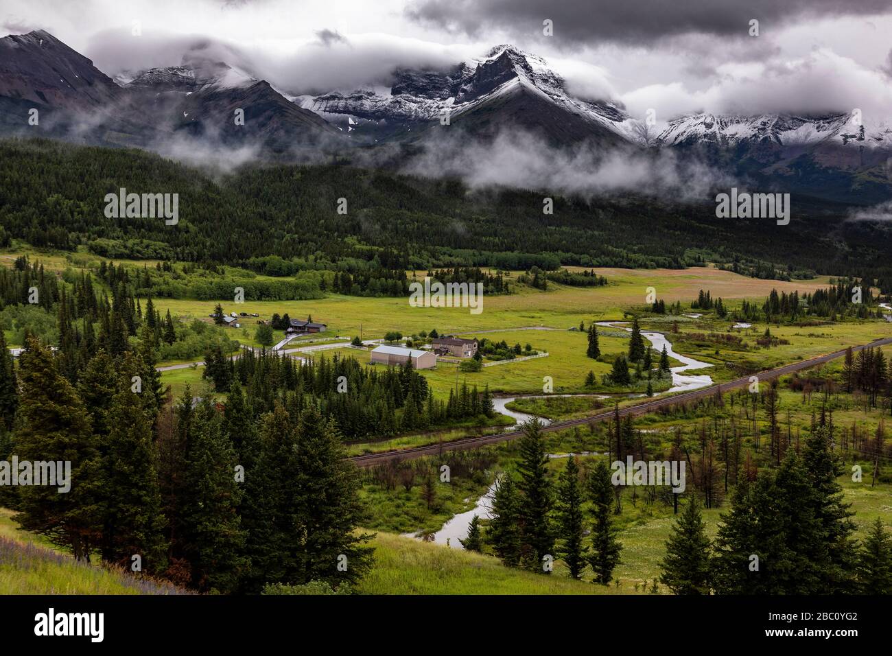 Rocky Mountains, Kootenays, BC, Kanada. Stockfoto