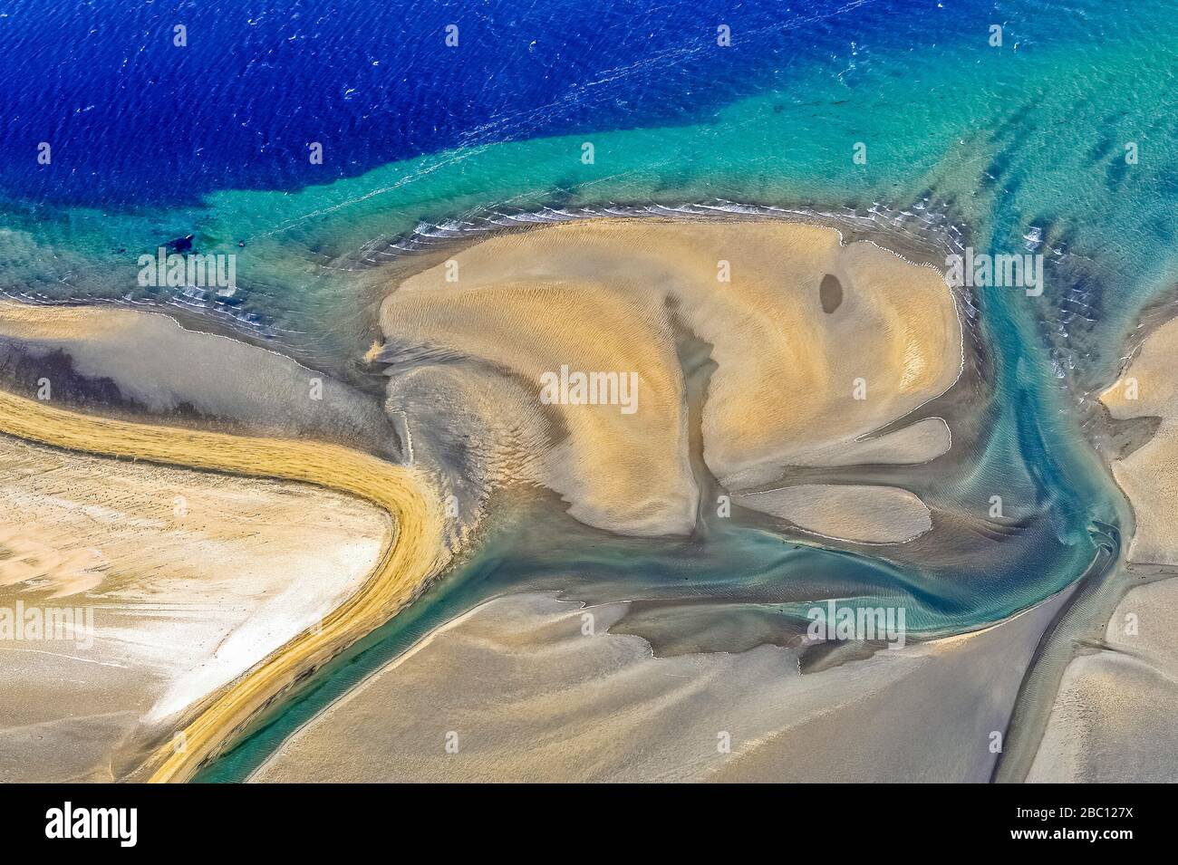 Europa - Island - Myrar und Akraos Lagune Stockfoto