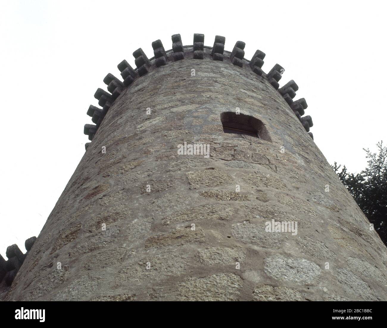 TORREON. ORT: PALACIO CASTILLO DE LOS CONDES DE OROPESA. Jarandilla de la Vera. CACERES. SPANIEN. Stockfoto