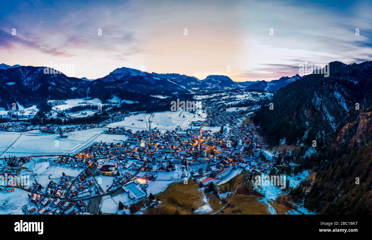 Lufttaufnahme, Deutschland, Oberbayern, Chiemgau, verschreiben Reit im Winkl Stockfoto