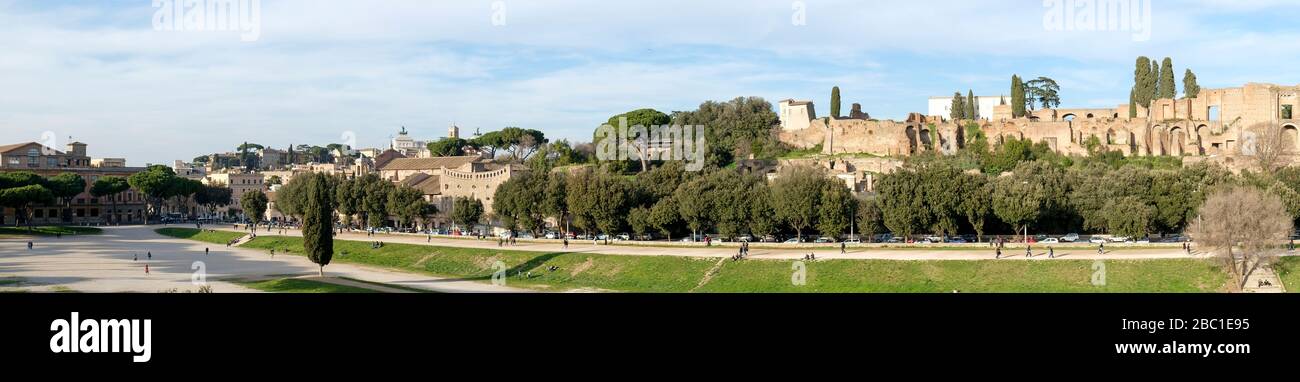 Italien, Rom, Panorama des Palatin Stockfoto