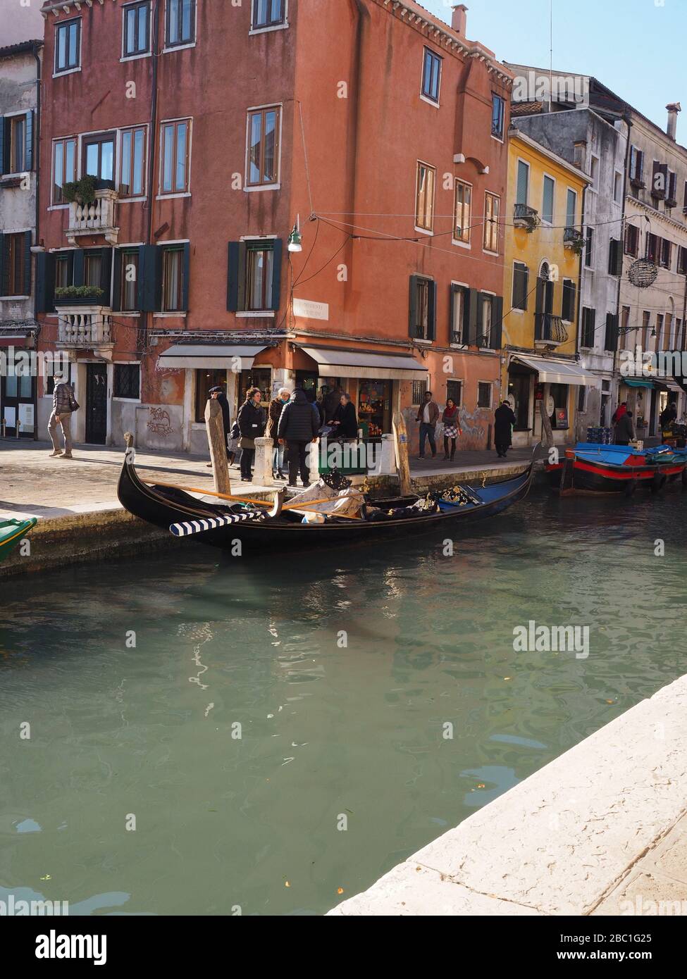 Rio San Barnaba, Sestiere Dorsoduro, Venedig, Venetien, Italien, Europa Stockfoto