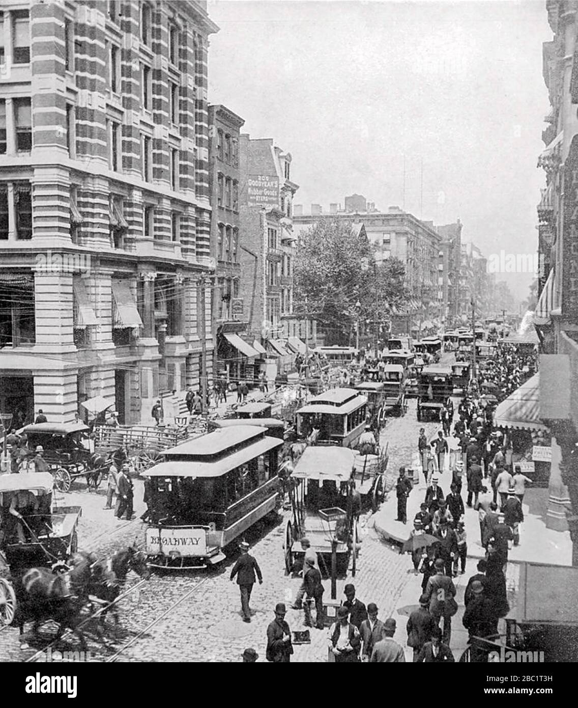 BROADWAY, New York, im Jahr 1910 Stockfoto
