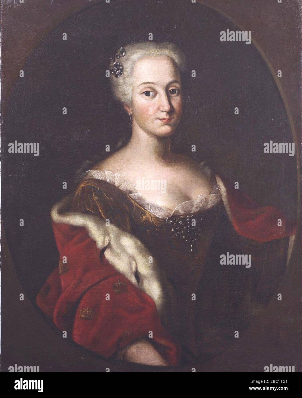 Gräfin Philippine Henriette zu Nassau-Saarbrücken. Stockfoto