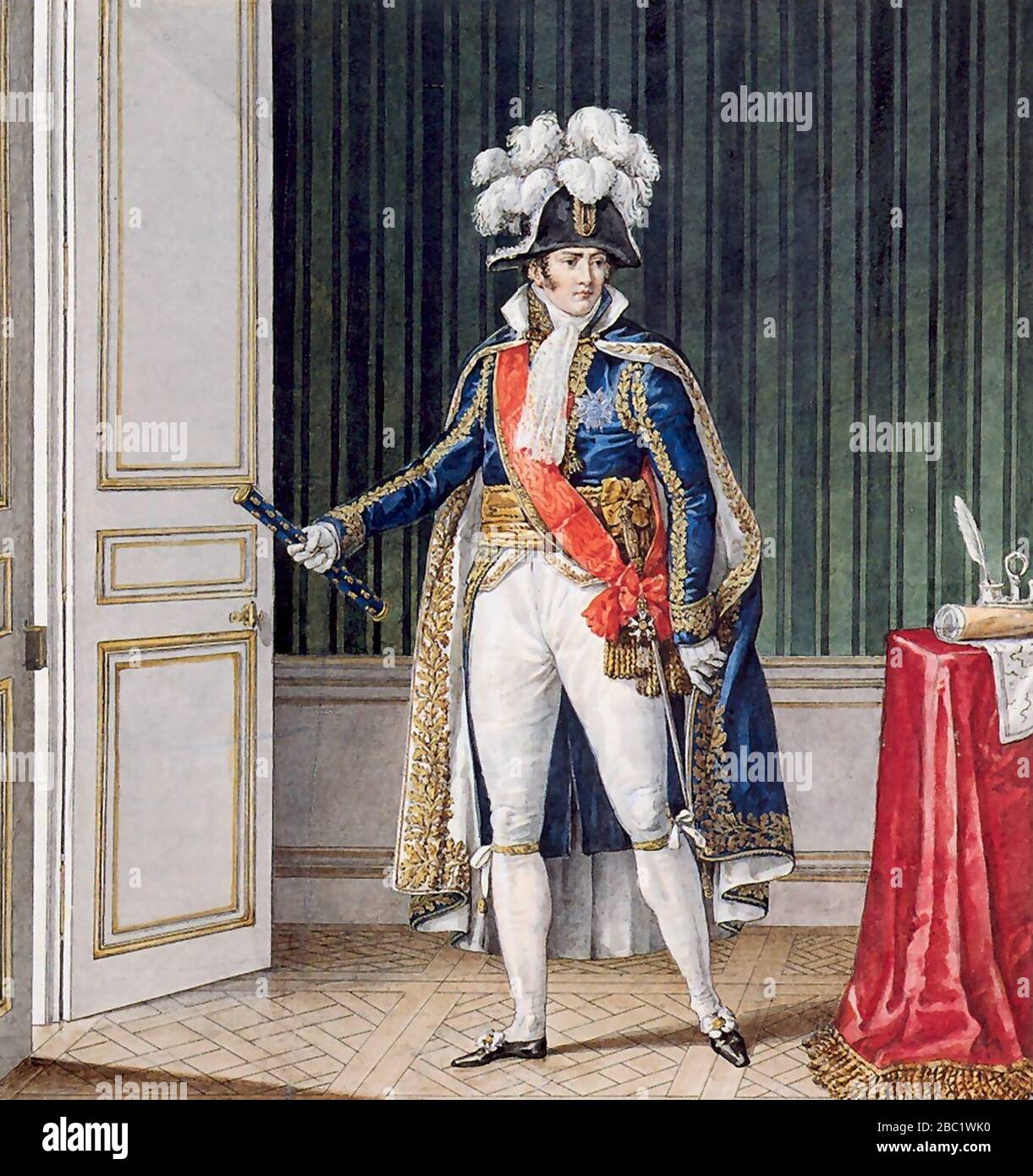 Grande Armée - Marschall des Kaiserreichs - vollständige Dress Uniform. Stockfoto