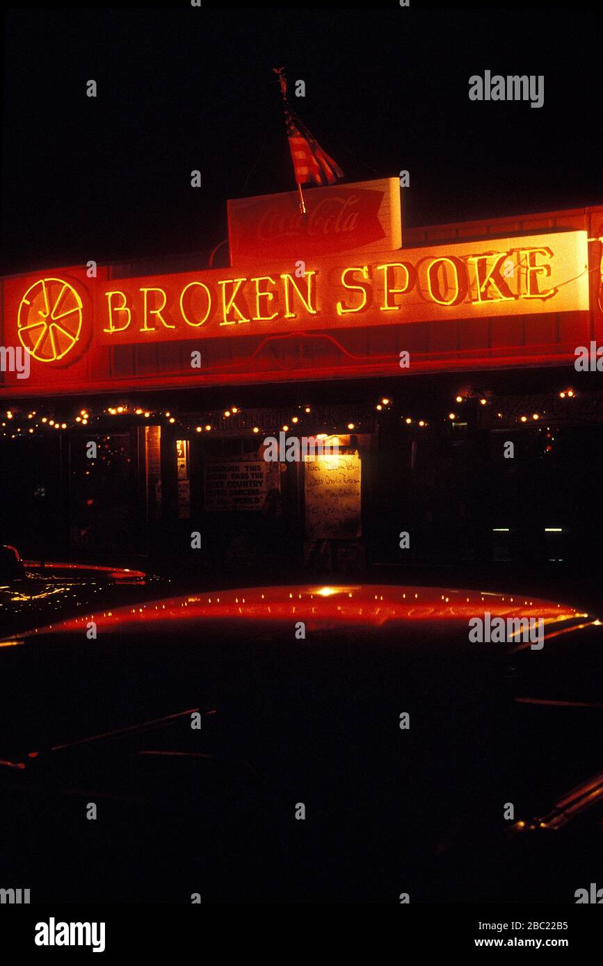 Broken Spoke Country Music Club in Austin Texas USA. 1995 Stockfoto