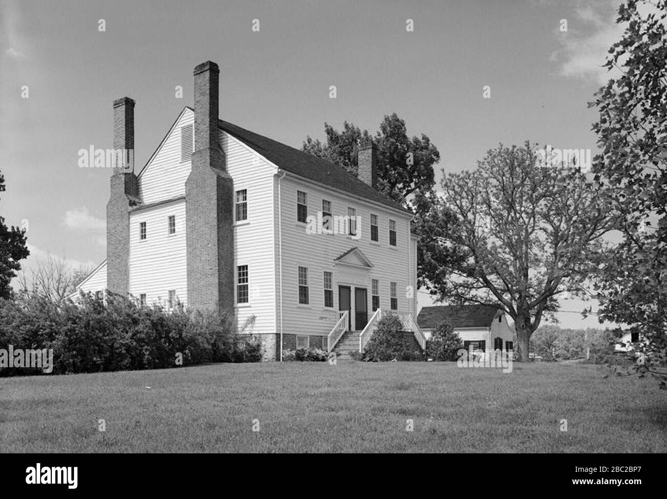 Green Springs (Haupthaus), in der Nähe der Routen 617 und 15, in der Nähe von Trevilians (Louisa County, Virginia). Stockfoto