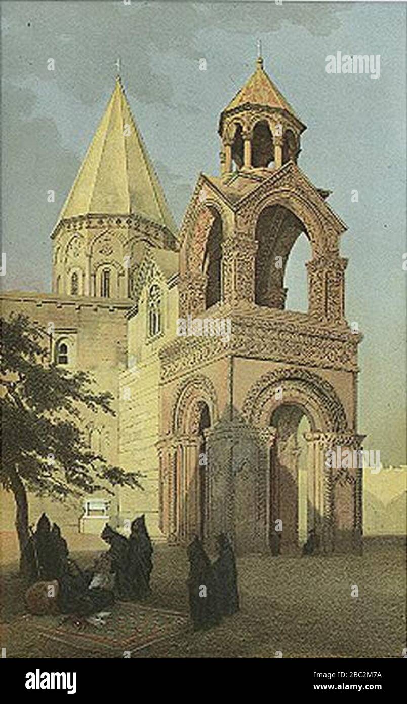 Grigory Gagarin. Armenie. Eglise d'Etchmeadzine. B. Stockfoto