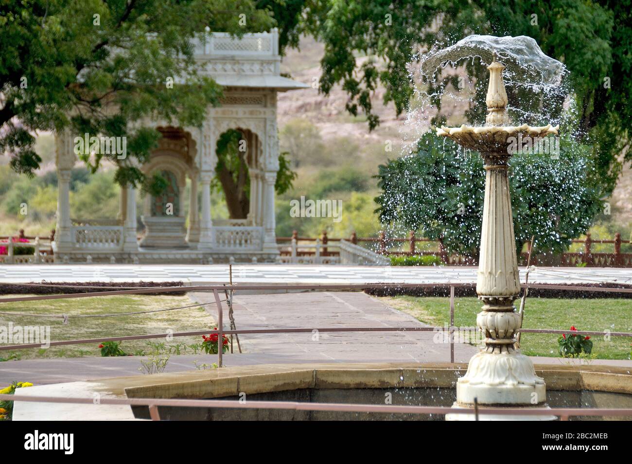 Brunnen bei jaswant thada abstrakte Fotografie Stockfoto