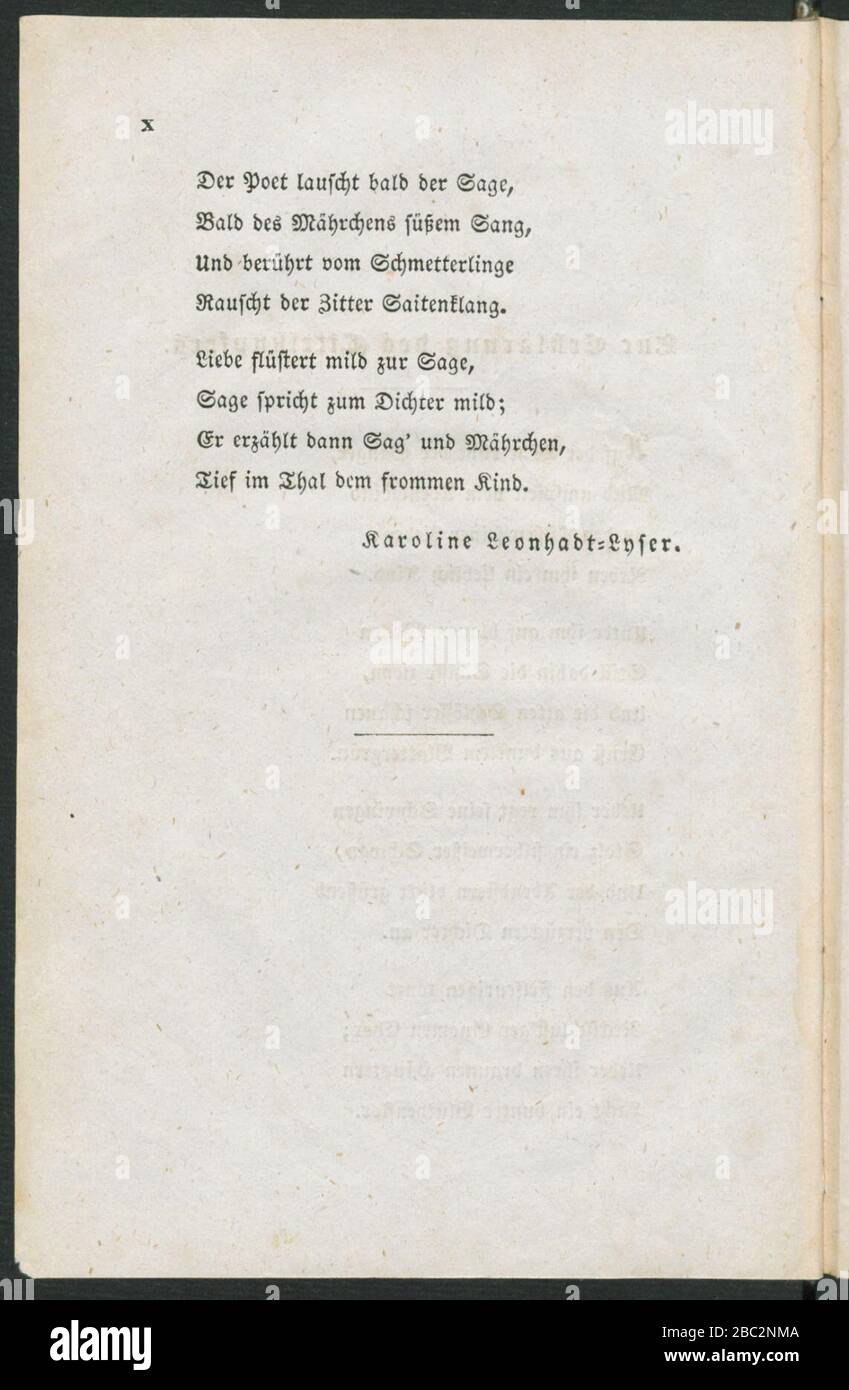 Grimm Linas Maerchenbuch I V 10. Stockfoto