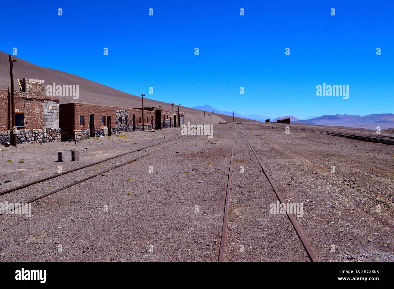 Caipe Bahnhof in der Arizaro-Salzwohnung, Salta, Argentinien Stockfoto