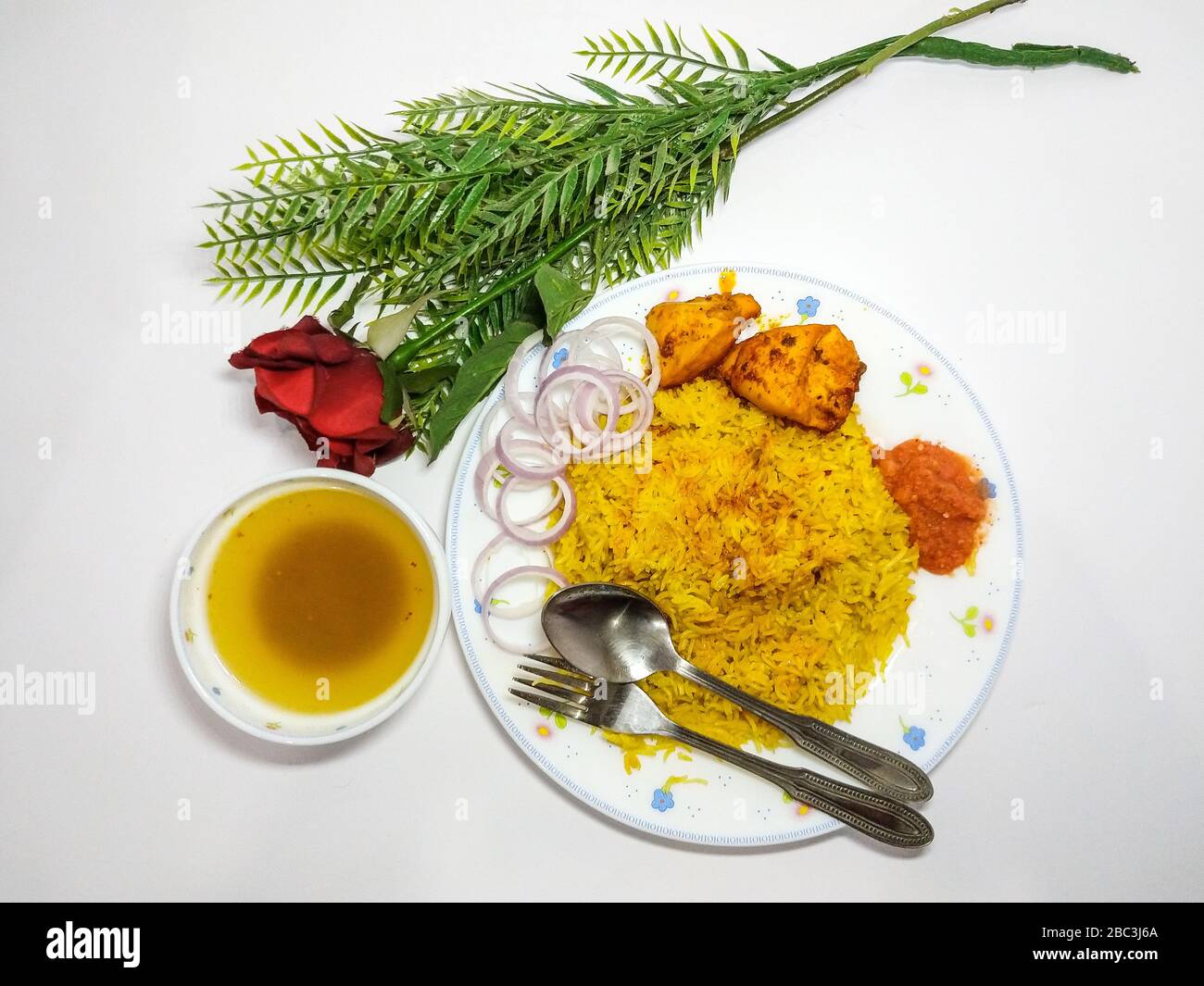 Huhn Mandi Stockfoto