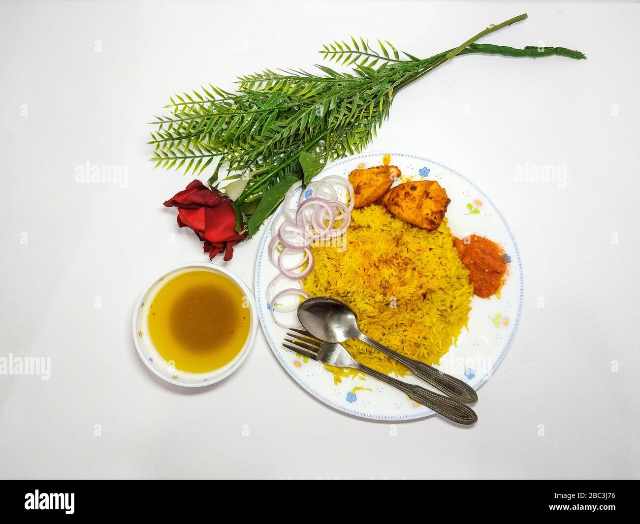 Huhn Mandi Stockfoto