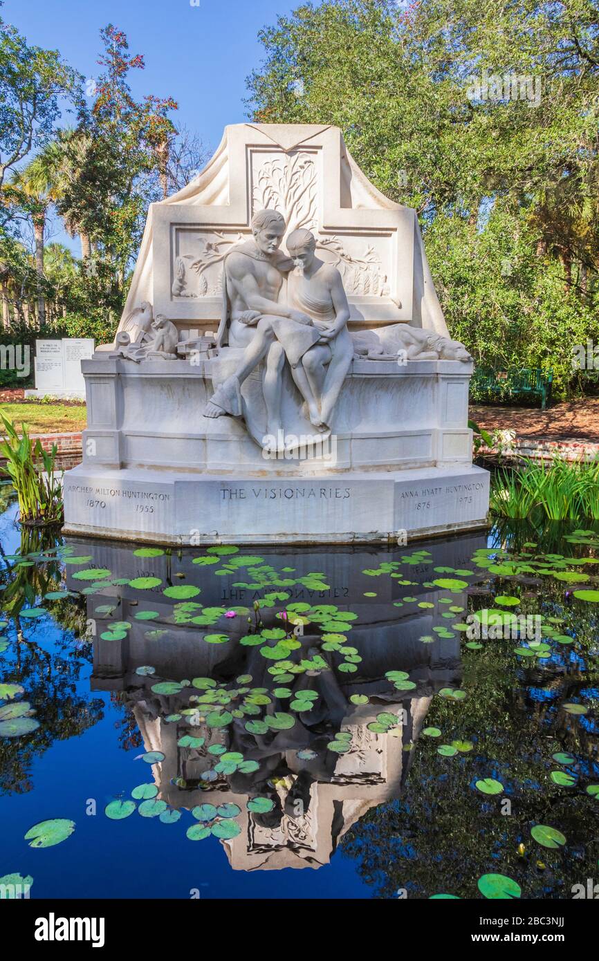 Die Visionärskulptur in Brookgreen Gardens in South Carolina. Stockfoto