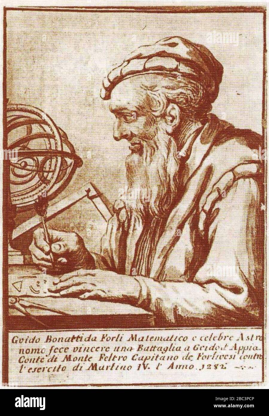 Guido bonatti, Anonimo del XVIII secolo. Stockfoto